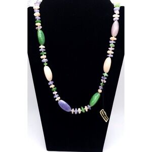 Vintage Genuine Lucite Beaded Necklace